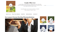 Desktop Screenshot of familyofficelaw.com