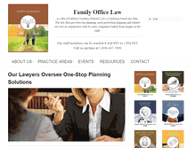 Tablet Screenshot of familyofficelaw.com